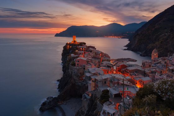 Sunset in vernazza